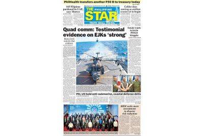 The STAR Cover (Ocober 16, 2024) - philstar.com