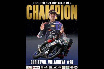 Emmanuel B Villaruel - International - Pirelli National motorcycle racing: Cebu’s Christwil Villanueva crowned overall champion | The Freeman - philstar.com - Philippines - Usa - Thailand - city Talisay