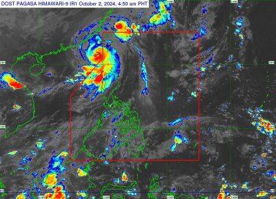 'Julian' weakens into typhoon as it continues moving toward Taiwan