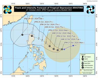 'Kristine' to intensify into a tropical storm - Pagasa