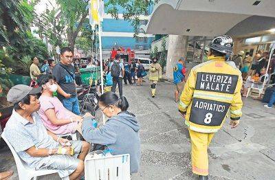 Fire hits Manila hospital’s stock room