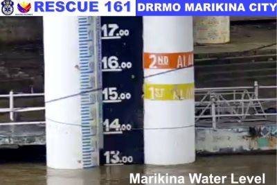 Marikina River water level remains normal amid 'Kristine'