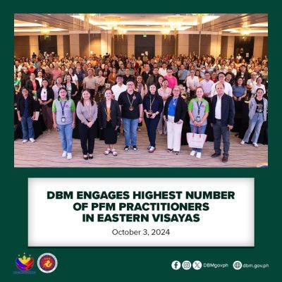 DBM engages highest number of PFM practitioners in Eastern Visayas