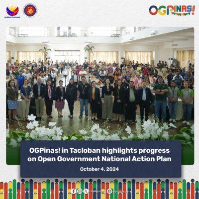 OGPinas! in Tacloban highlights progress on Open Government National Action Plan - dbm.gov.ph - region Visayas - city Tacloban