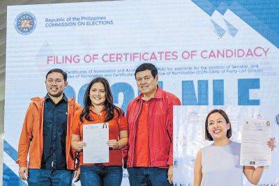 Abby Binay, Camille Villar file candidacy for senator