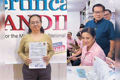 GMA, Leni file COCs