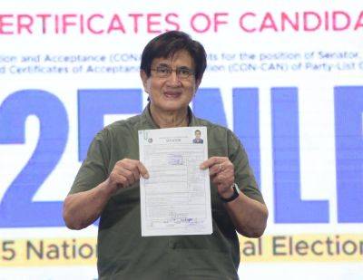 Honasan, Querubin file CoCs for senator