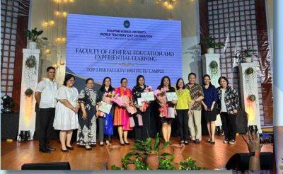 PNU honors 10 outstanding educators on World Teachers' Day - manilatimes.net - Philippines - France - city Manila