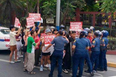 Joy Belmonte - Ian Laqui - QC mayor denounces police dispersal of student protest - philstar.com - Philippines - city Quezon - city Manila, Philippines