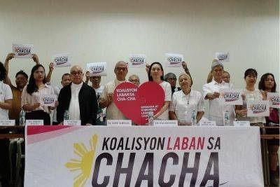 Church coalition urges gov't: Address country's problems, not Cha-cha