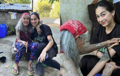 Kristofer Purnell - Juan Ponce Enrile - Rhian Ramos - Zeinab gets tattoo from Apo Whang-Od - philstar.com - Philippines - state Maine - city Manila, Philippines