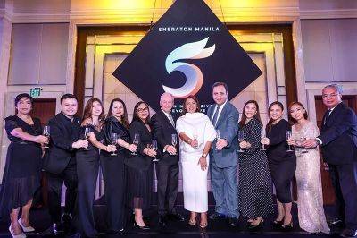 Sheraton Manila Hotel celebrates 5th anniversary; launches yearlong 'Let's G' campaign - philstar.com - Philippines - county Bay - county Clark - city Mandaue - city Manila, Philippines