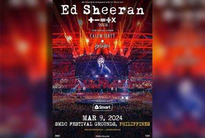 Ed Sheeran - Ben&Ben to perform as special guest at Ed Sheeran '+ - = ÷ x Tour' in the Philippines; Gen Ad section added - philstar.com - Philippines - city Parañaque - city Manila, Philippines