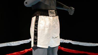 Muhammad Ali's 'Thrilla in Manila' trunks poised to sell for US$6 million at auction