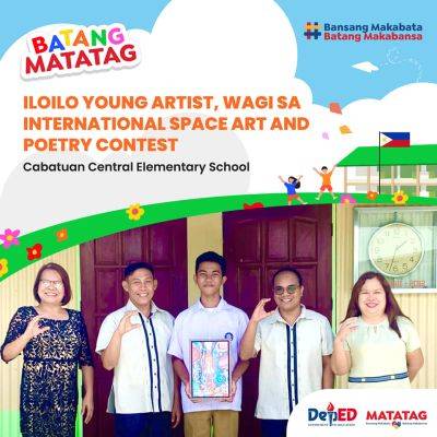 ILOILO YOUNG ARTIST, WAGI SA INTERNATIONAL SPACE ART AND POETRY CONTEST