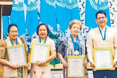 Cynthia Villar - UNAP grants Human Rights Award to outstanding Pinoys - philstar.com - Philippines - New York - Switzerland - county San Juan - county Geneva - city Manila, Philippines
