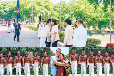 Beso-beso for President Marcos, Vice President at PNPA graduation