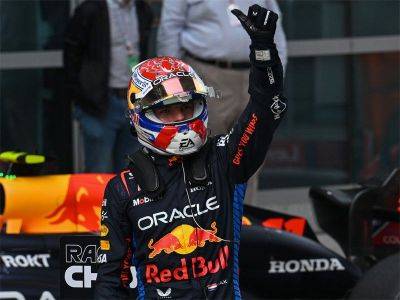 Max Verstappen - Sergio Perez - Lewis Hamilton - Charles Leclerc - Carlos Sainz - George Russell - Emphatic Verstappen enjoys 'incredible' pole after China sprint win - philstar.com - China - Mexico - city Shanghai, China