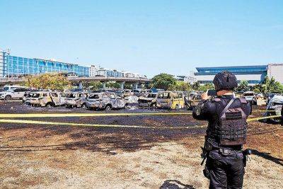 Rudy Santos - Eric Ines - International - 19 vehicles damaged as fire hits NAIA-3 parking lot - philstar.com - Philippines - city Manila, Philippines