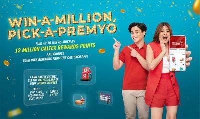 Win 12 million Caltex Rewards Points through Win-a-Million, Pick-a-Premyo Promo - philstar.com - Philippines - city Manila, Philippines