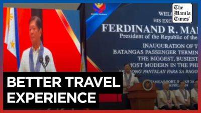 Ferdinand Marcos-Junior - WATCH: Marcos inaugurates new Batangas port - manilatimes.net