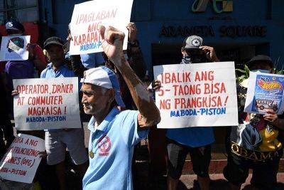 Ferdinand Marcos-Junior - Kristine DagunoBersamina - PISTON announces transport strike from April 29 to May 1 - philstar.com - Philippines - city Quezon - city Manila, Philippines