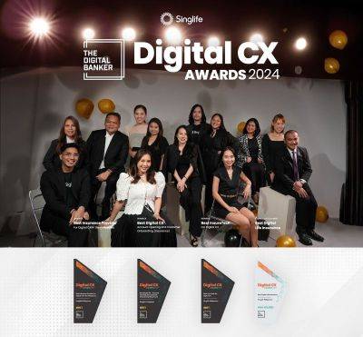 Digital life-insurer Singlife Philippines wins four Digital CX Awards from The Digital Banker - philstar.com - Philippines - Singapore - city Manila, Philippines