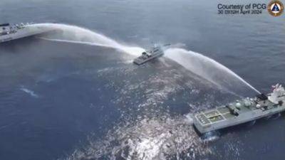 Jay Tarriela - Chinese coast guard fires water cannons at Philippine vessels in the latest South China Sea incident - apnews.com - Philippines - China - city Manila, Philippines