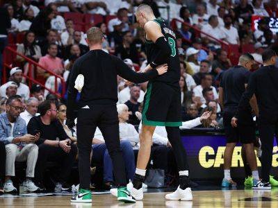 Kristaps Porzingis - Celtics center Porzingis to miss Game 5 vs Heat - philstar.com - New York - Latvia - county Cleveland - city Boston - city Manila