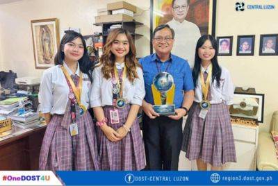 The Manila Times - Renato Solidum-Junior - Central Luzon - High school researchers advance to international science fair - manilatimes.net - France - state California - city Parañaque - area District Of Columbia - Washington, area District Of Columbia - Los Angeles, state California