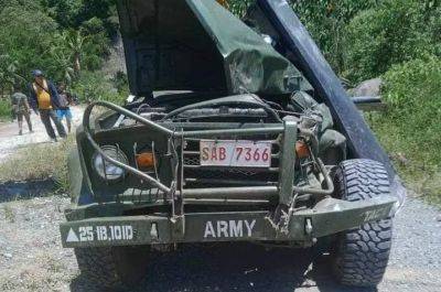 John Unson - Soldier, 2 militiamen dead, 6 hurt in Davao de Oro road accident - philstar.com - Philippines - city Cotabato, Philippines