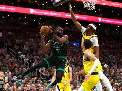 Ralph Edwin Villanueva - Jaylen Brown - Jayson Tatum - Derrick White - Tyrese Haliburton - Pascal Siakam - Brown sizzles with 40 points as Celtics rout Pacers for 2-0 lead - philstar.com - Philippines - state Indiana - city Boston - county Brown - city Manila, Philippines - city Indianapolis