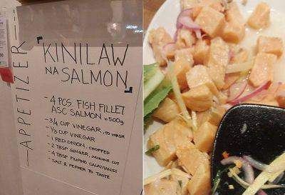 Deni Rose M AfinidadBernardo - International - Recipe: Kinilaw na Salmon - philstar.com - Philippines - city Pasay - city Manila, Philippines