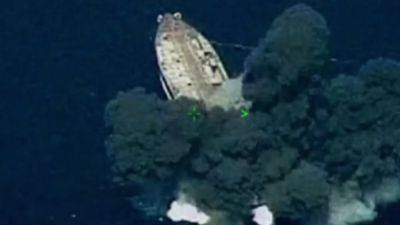 Watch fighter jet pilots pummel fake enemy ship off coast of Philippines