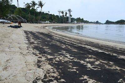 Singapore's Sentosa island beaches closed due to oil spill - philstar.com - Singapore - Netherlands - city Singapore
