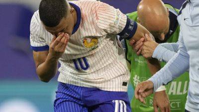 Euro 2024: Mbappé suffers bloodied nose as France beat Austria