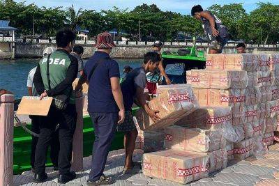 Navy foils delivery to Sulu of P10.2-M worth of imported cigarettes