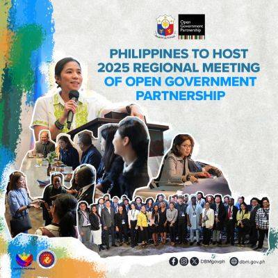 PHILIPPINES TO HOST 2025 REGIONAL MEETING OF OPEN GOVERNMENT PARTNERSHIP - dbm.gov.ph - Philippines - Brazil - Britain - Estonia - Morocco - city Zamboanga - city Quezon - city Baguio