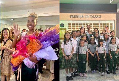 Jan Milo Severo - Chelsea Manalo visits alma mater, reveals Miss Universe walk name - philstar.com - Philippines - county La Salle - city Manila, Philippines