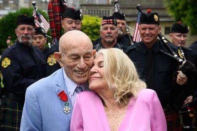 WWII veteran, 100, marries sweetheart, 96, in France after D-Day events