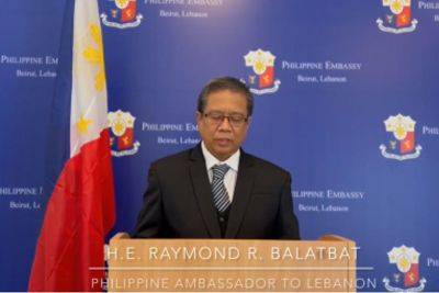 Balatbat appointed Philippine envoy to Saudi Arabia