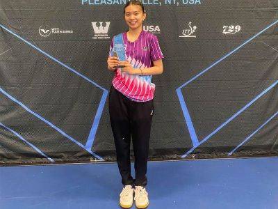Olympics - Cruz clinches title in WTT Youth Contender Westchester table tennis tilt - philstar.com - Philippines - Usa - Canada - Los Angeles - San Francisco - New York - Puerto Rico - state Alabama - city Manila, Philippines