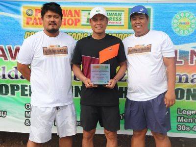 Bobby Mangunay - Johnny Arcilla - Eric Tangub - Fritz Verdad - Arcilla defends crown in Gov. Dimaporo tennis tilt after Acabo quits - philstar.com - Philippines - county Del Norte - city Manila, Philippines