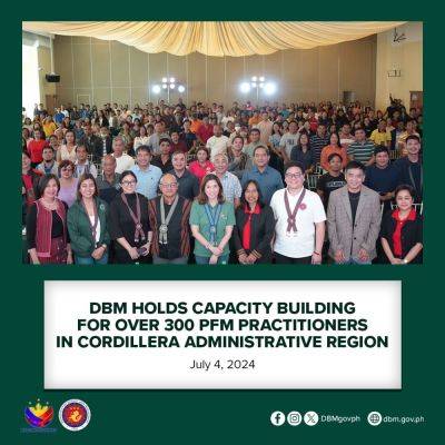 International - DBM holds capacity building for over 300 PFM practitioners in Cordillera Administrative Region - dbm.gov.ph - city Baguio