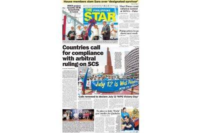 The STAR Cover (July 13, 2024) - philstar.com