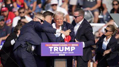 Shooting at Trump rally in Pennsylvania - in pictures