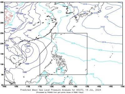 Arlie O Calalo - Robert Badrina - Pagasa monitors tropical depression outside PAR - manilatimes.net - Philippines - city Manila