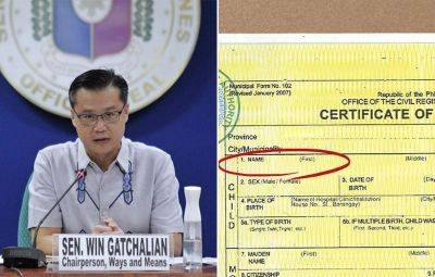Sherwin Gatchalian - Ian Laqui - Jaime Santiago - 'Fake Filipinos' prompt call for stricter birth certificate validation - philstar.com - Philippines - China - city Santiago - city Manila, Philippines