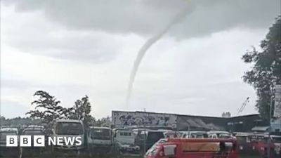 Waterspout spotted off Philippines coast - bbc.co.uk - Philippines