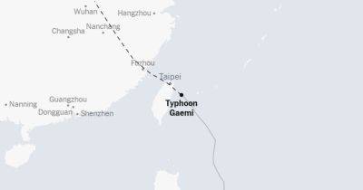 Typhoon Gaemi Heads for Taiwan With Category 4 Strength - nytimes.com - Philippines - China - Taiwan - city Taipei - city Manila